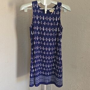 Kenar Blue and White Sleeveless Sundress